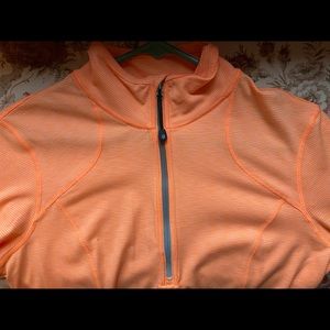 Tangerine quarter zip long sleeve